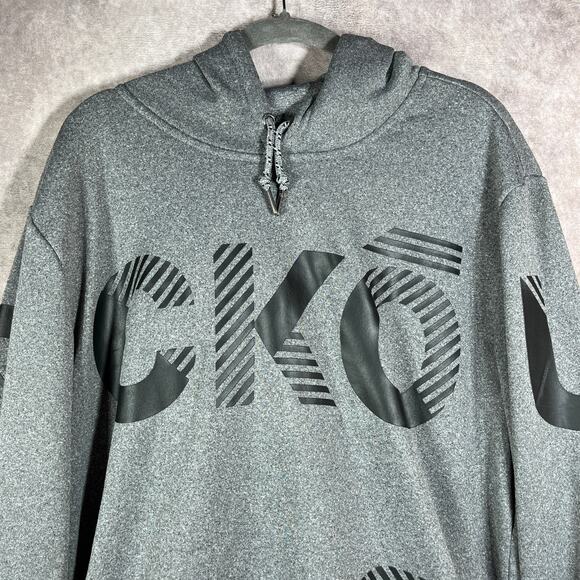 Ecko Unltd. Hoodie Sweatshirt Mens Medium Gray Fleece Graphic Hip Hop Streetwear - Picture 2 of 9